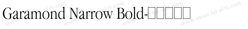 Garamond Narrow Bold字体转换